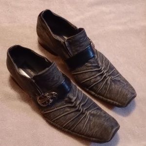 Black Denim Dress Shoes